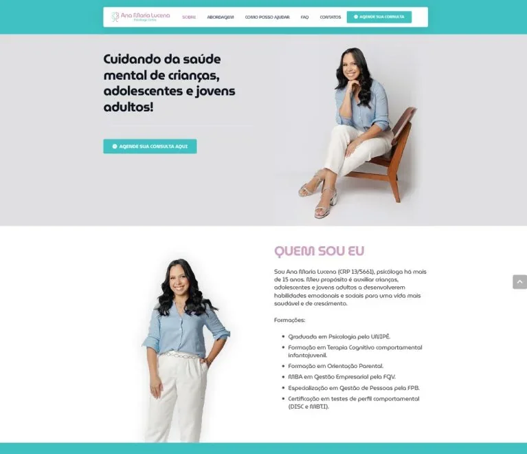 Projeto Ana Maria Lucena — Site